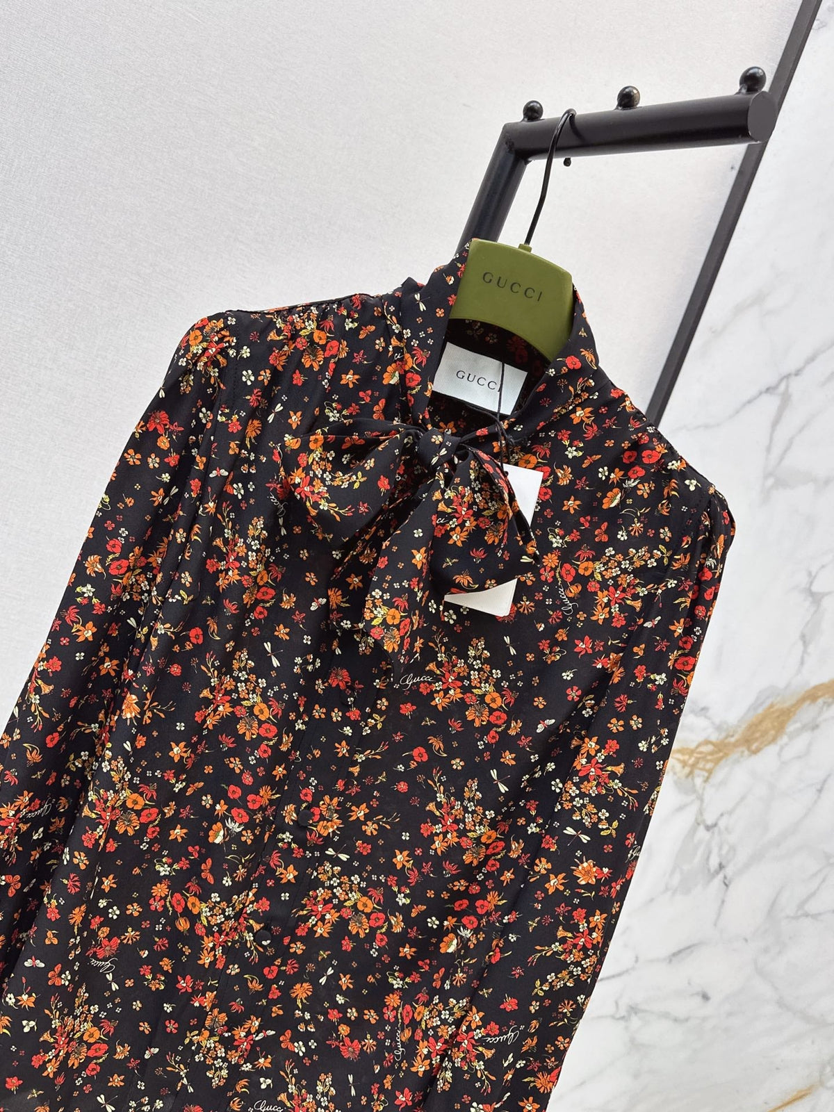 🔥Highest Quality🔥26FW New Floral Shirt with Ribbon Ties 🖤