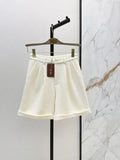 🔥Highest Quality🔥26FW New Cream Waffle-Knit Straight-Leg Shorts 🤍