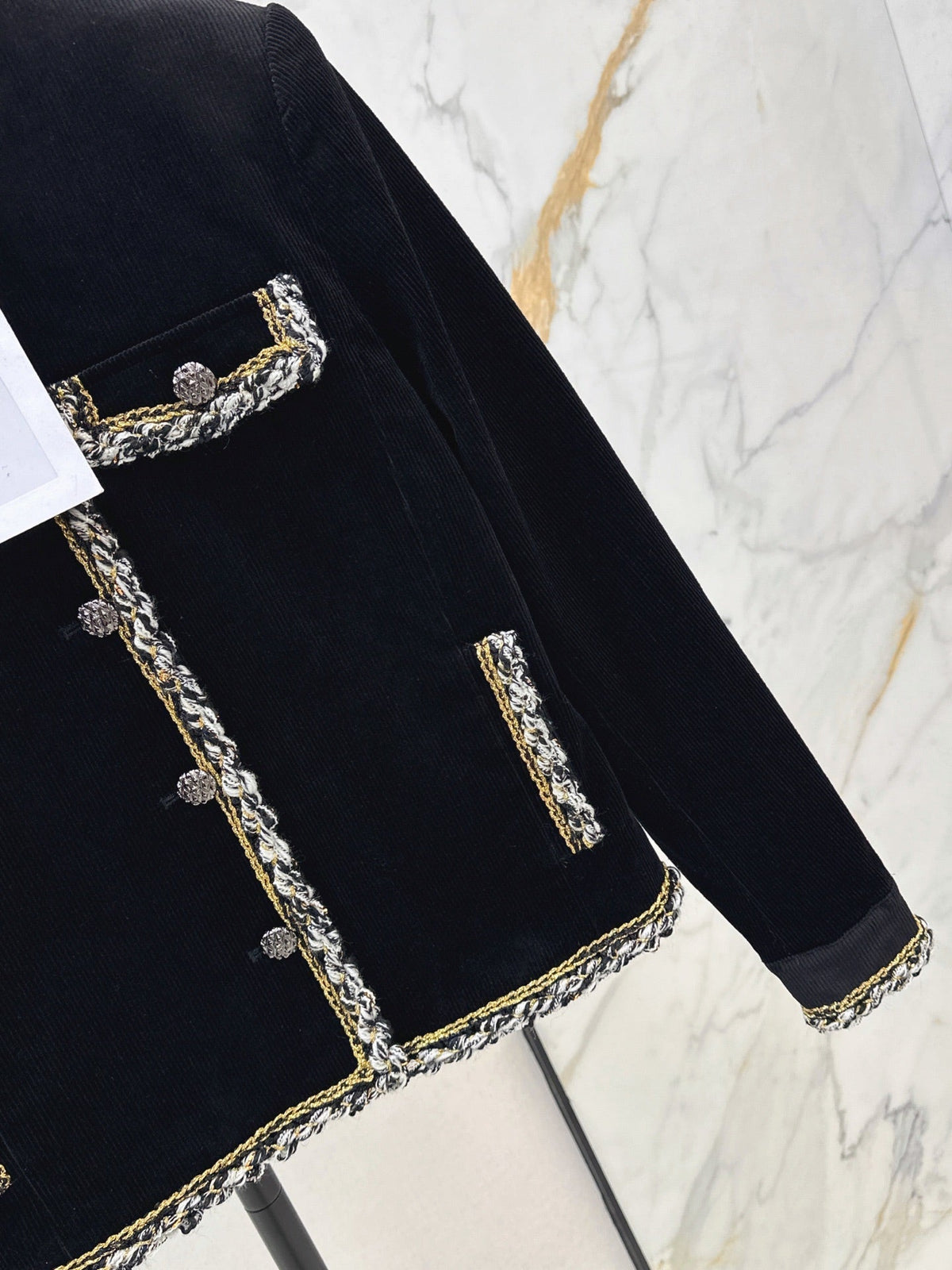 26FW New Color-Block Corduroy Jacket with Detachable Collar 🖤