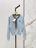 26FW New Bow-Tie V-Neck Cropped Knit Top 🩵