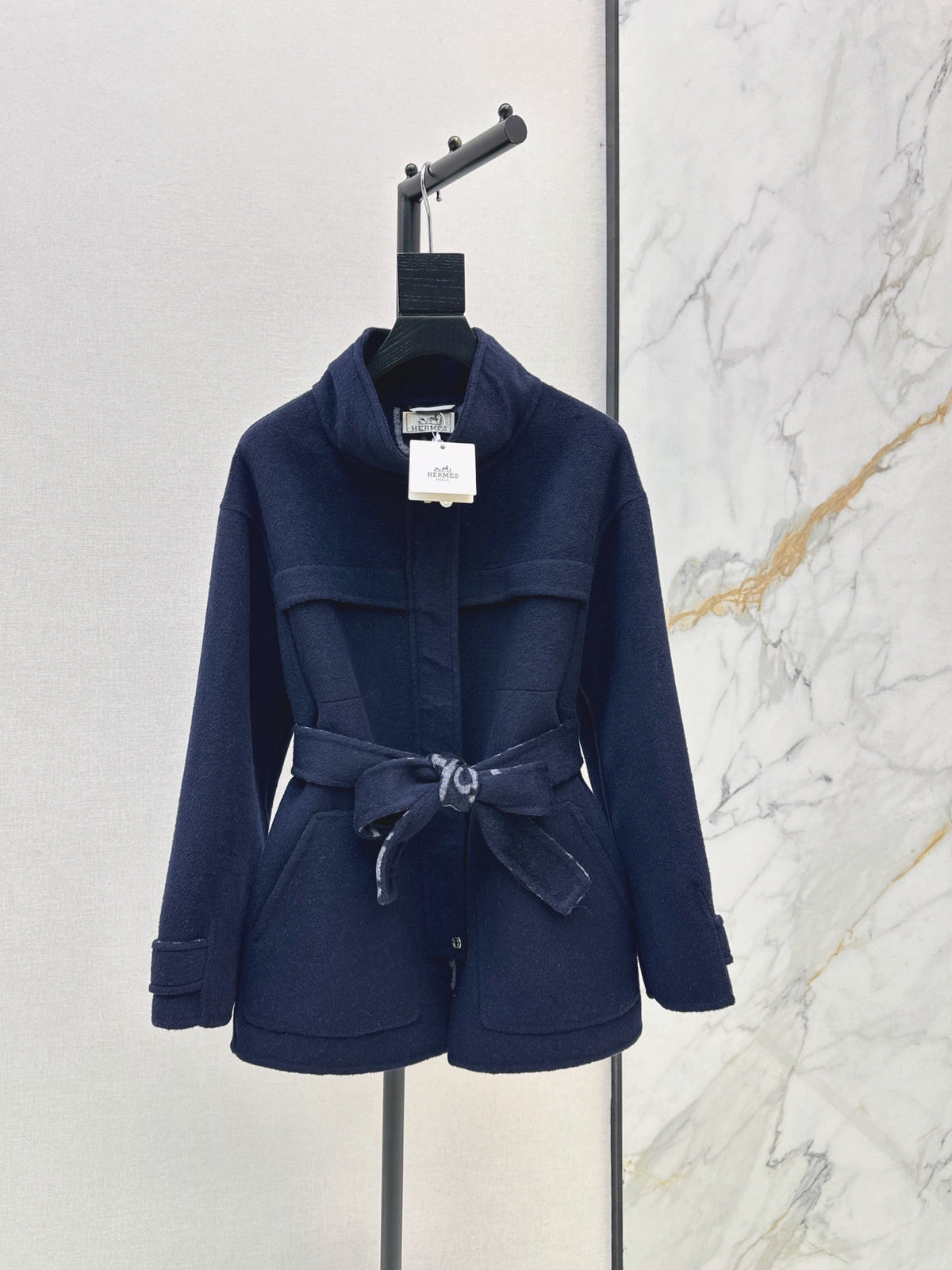 26FW New Reversible Cashmere Mid-Length Lapel Coat 🖤