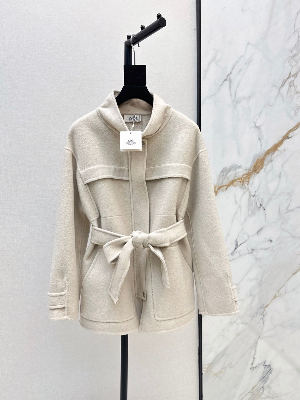 26FW New Reversible Cashmere Mid-Length Lapel Coat 🖤