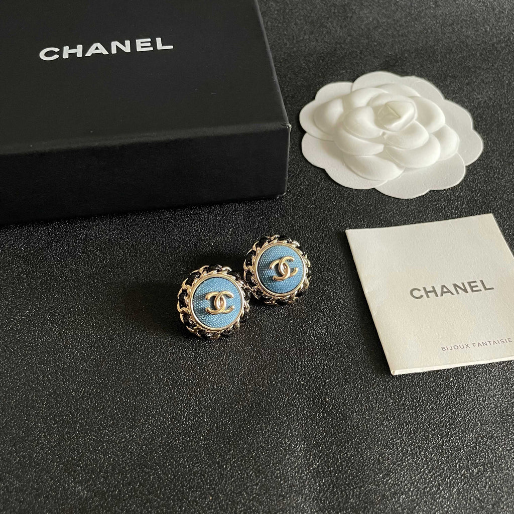 26FW New Double-C Logo Stud Earrings