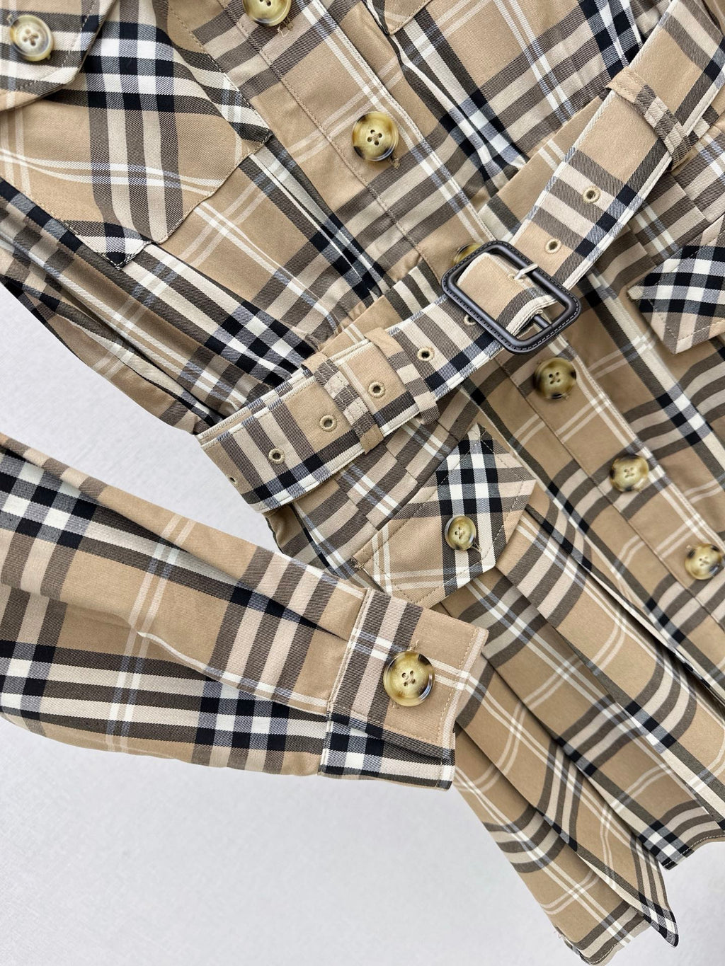 26FW New Classic Plaid Long-Sleeve Dress 🤎
