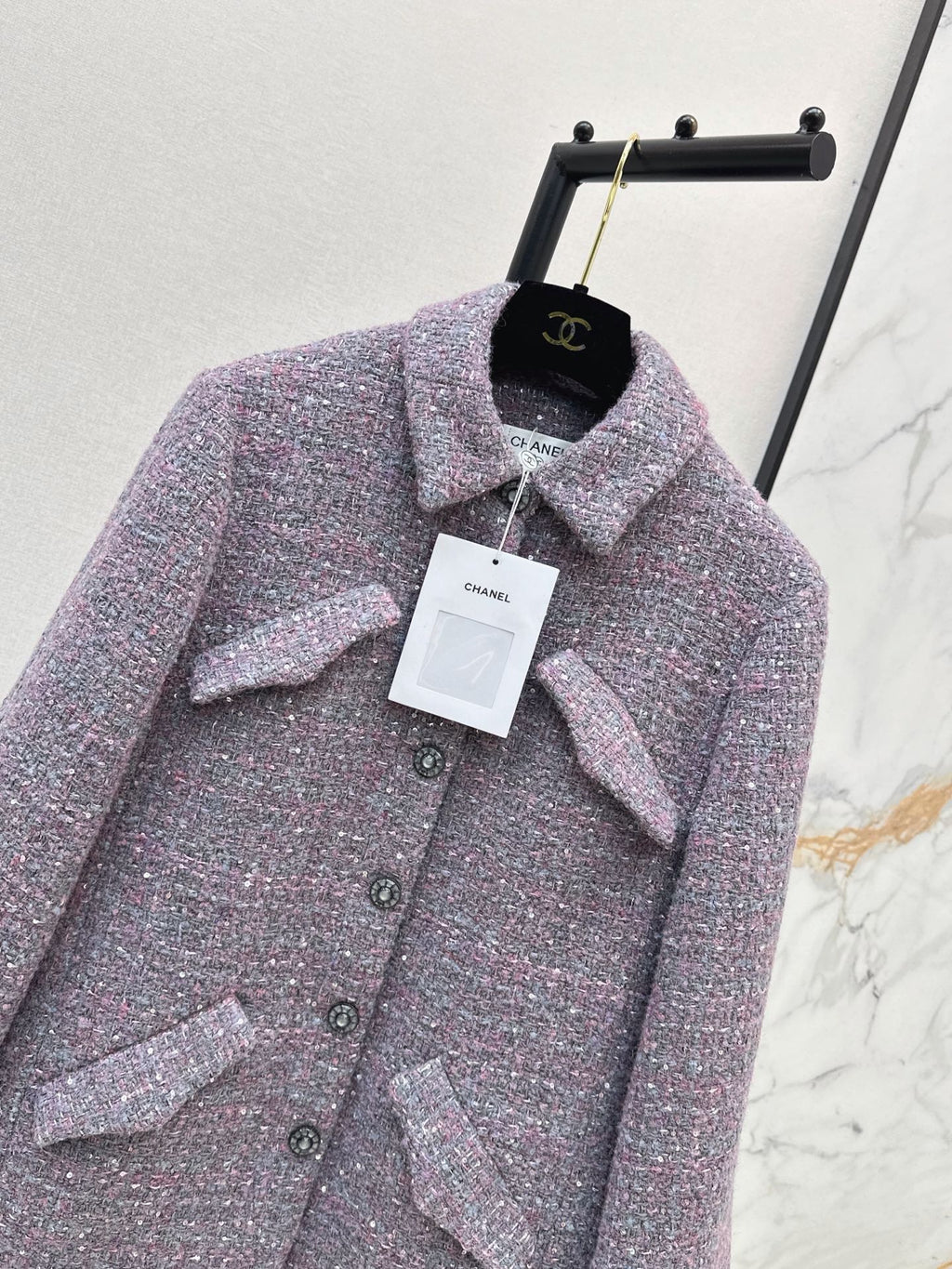 🔥Highest Quality🔥26FW New Mid-Length Lapel Knit Jacket 💜