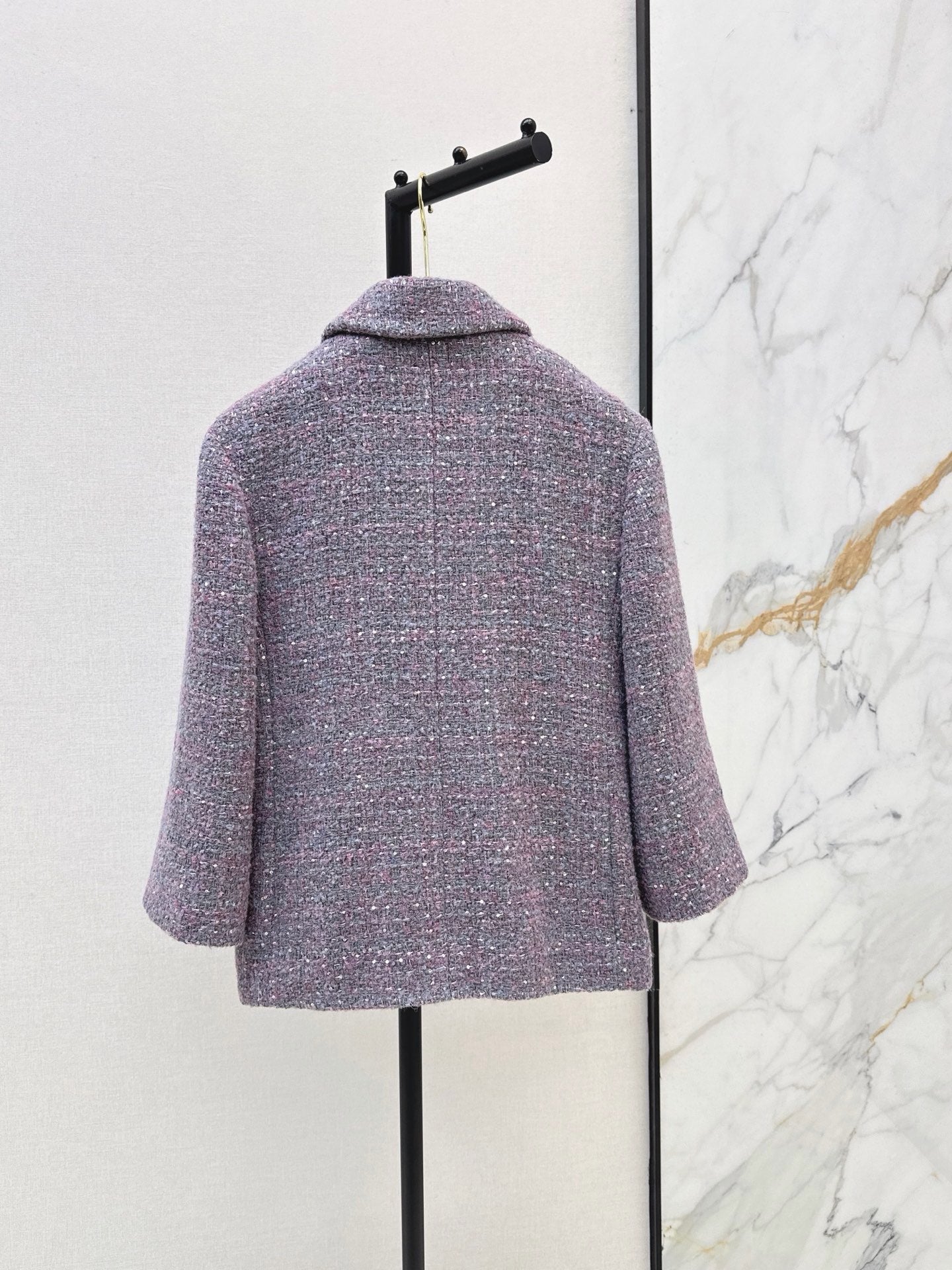 🔥Highest Quality🔥26FW New Mid-Length Lapel Knit Jacket 💜