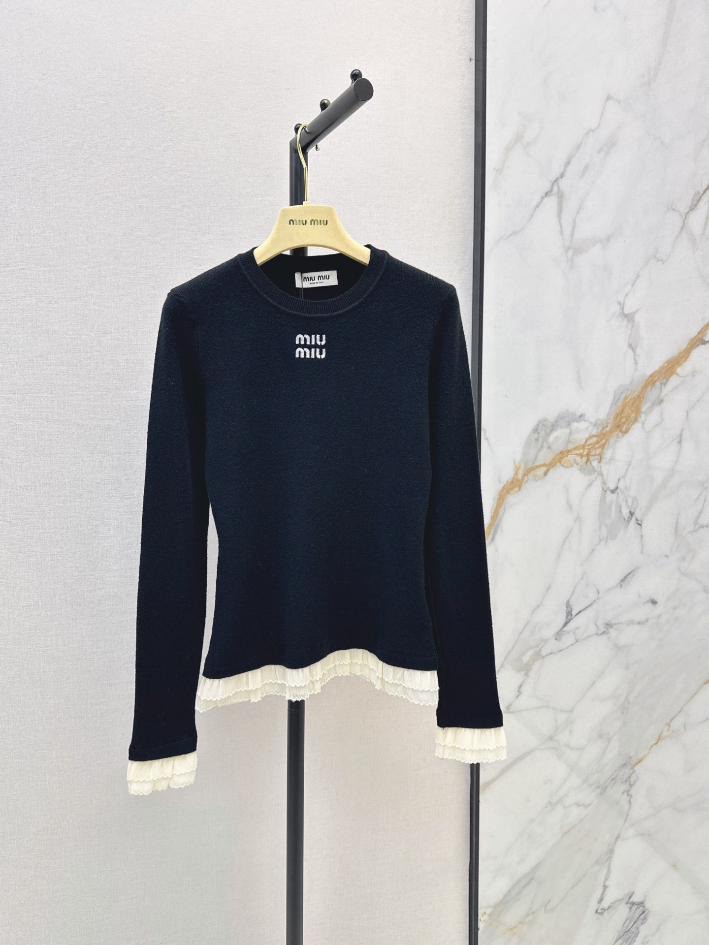 26FW New Versatile Color-Block Crew-Neck Sweater 🤍