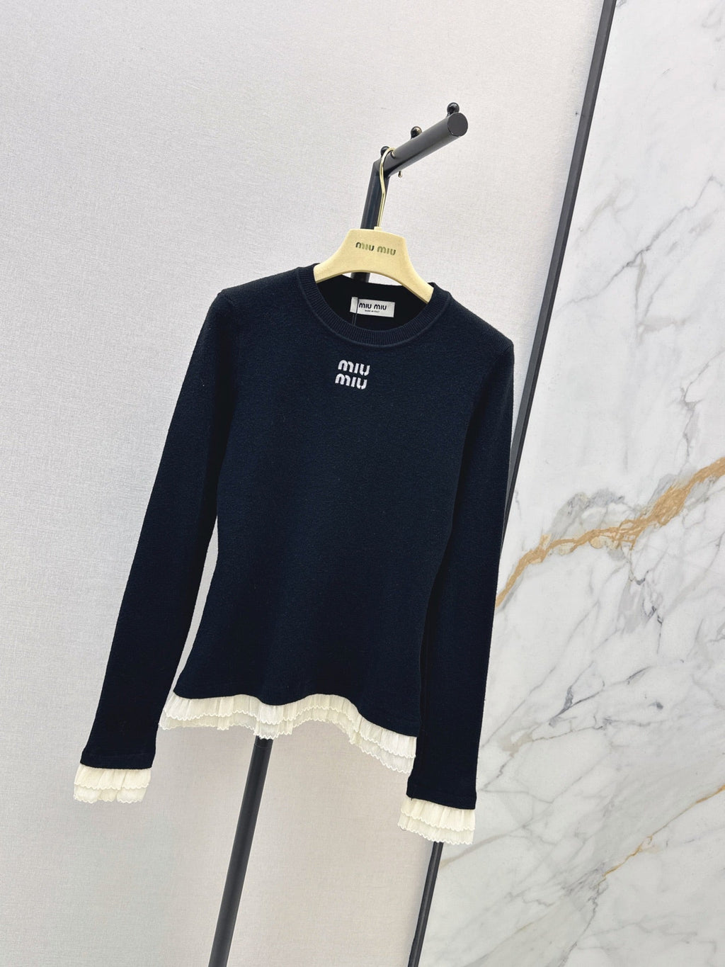 26FW New Versatile Color-Block Crew-Neck Sweater 🤍