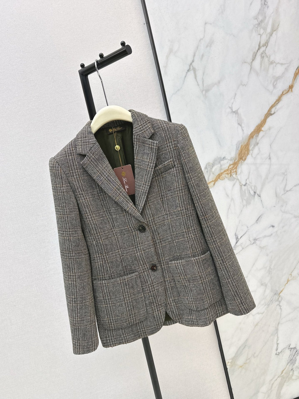 🔥Highest Quality🔥26FW New Oversized Herringbone Blazer 🤎