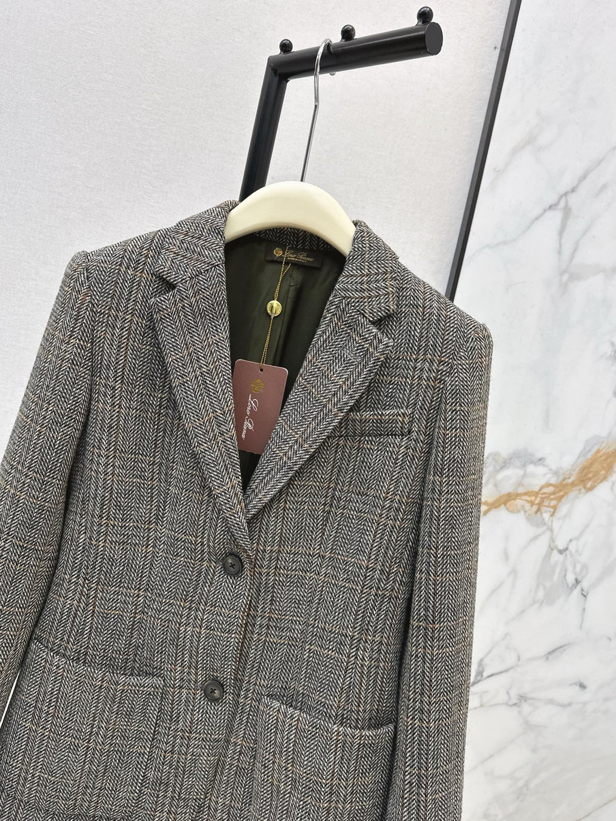 🔥Highest Quality🔥26FW New Oversized Herringbone Blazer 🤎