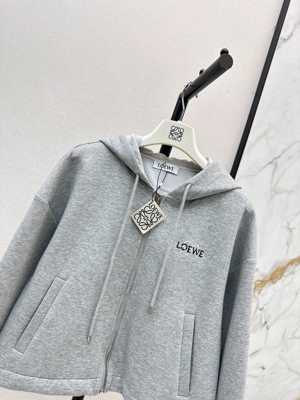 26FW New Logo-Embellished Hooded Jacket 🩶