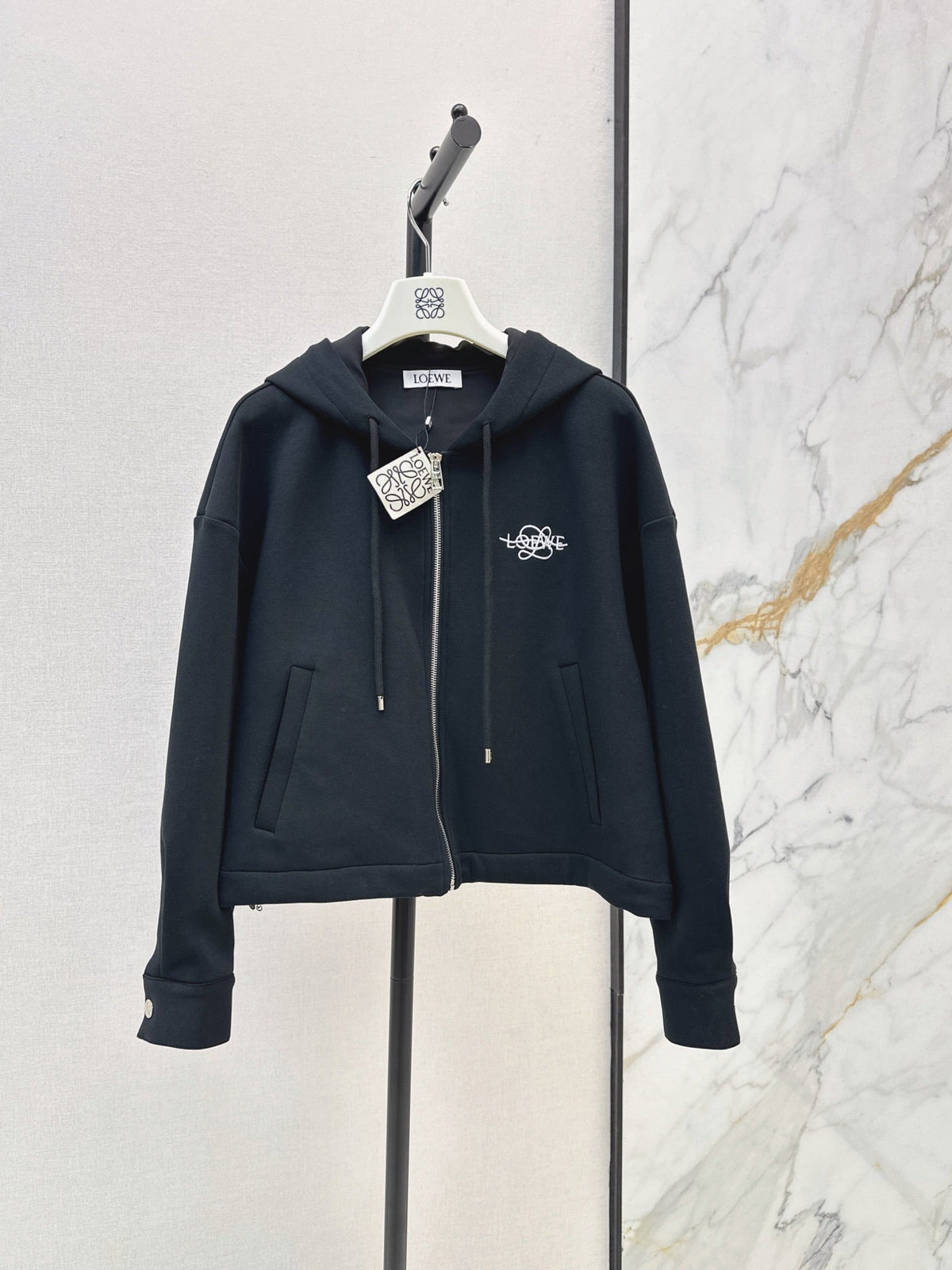 26FW New Logo-Embellished Hooded Jacket 🩶