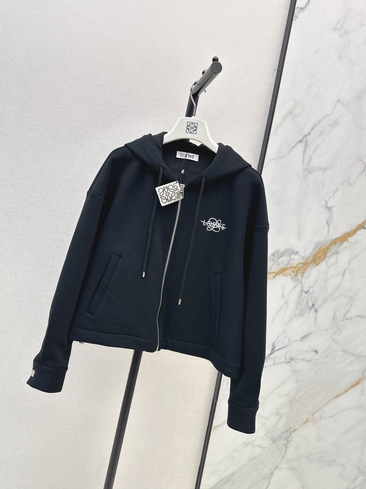 26FW New Logo-Embellished Hooded Jacket 🩶