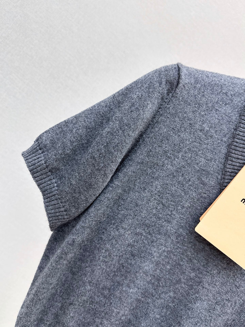 26FW New Mock-Layer High-Neck Cropped Knit Top 🩶