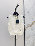 26FW New White Lace-Trim Knit Vest 🤍