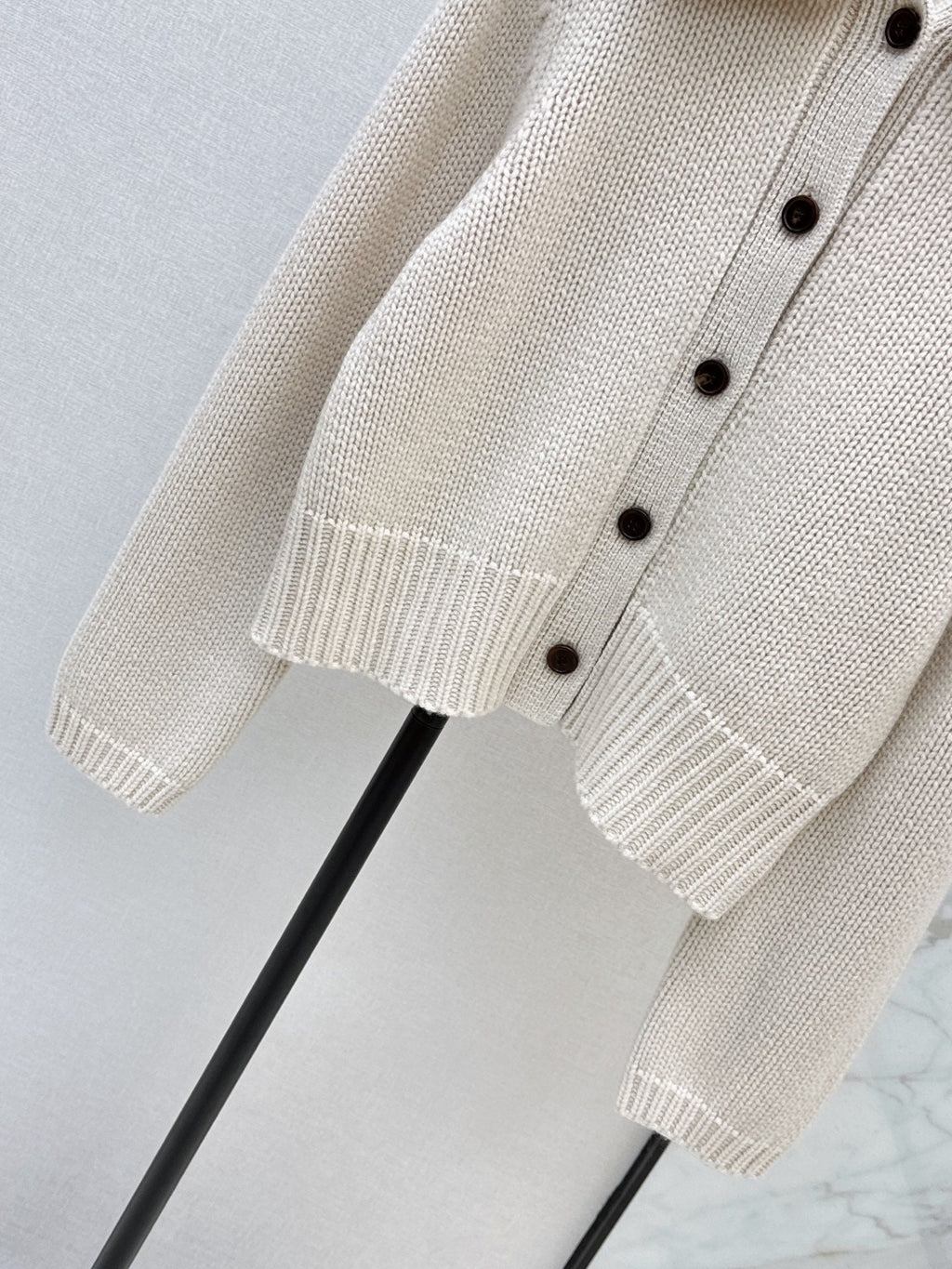 🔥Highest Quality🔥26FW New Cashmere Cardigan with Detachable Mink Collar 🖤