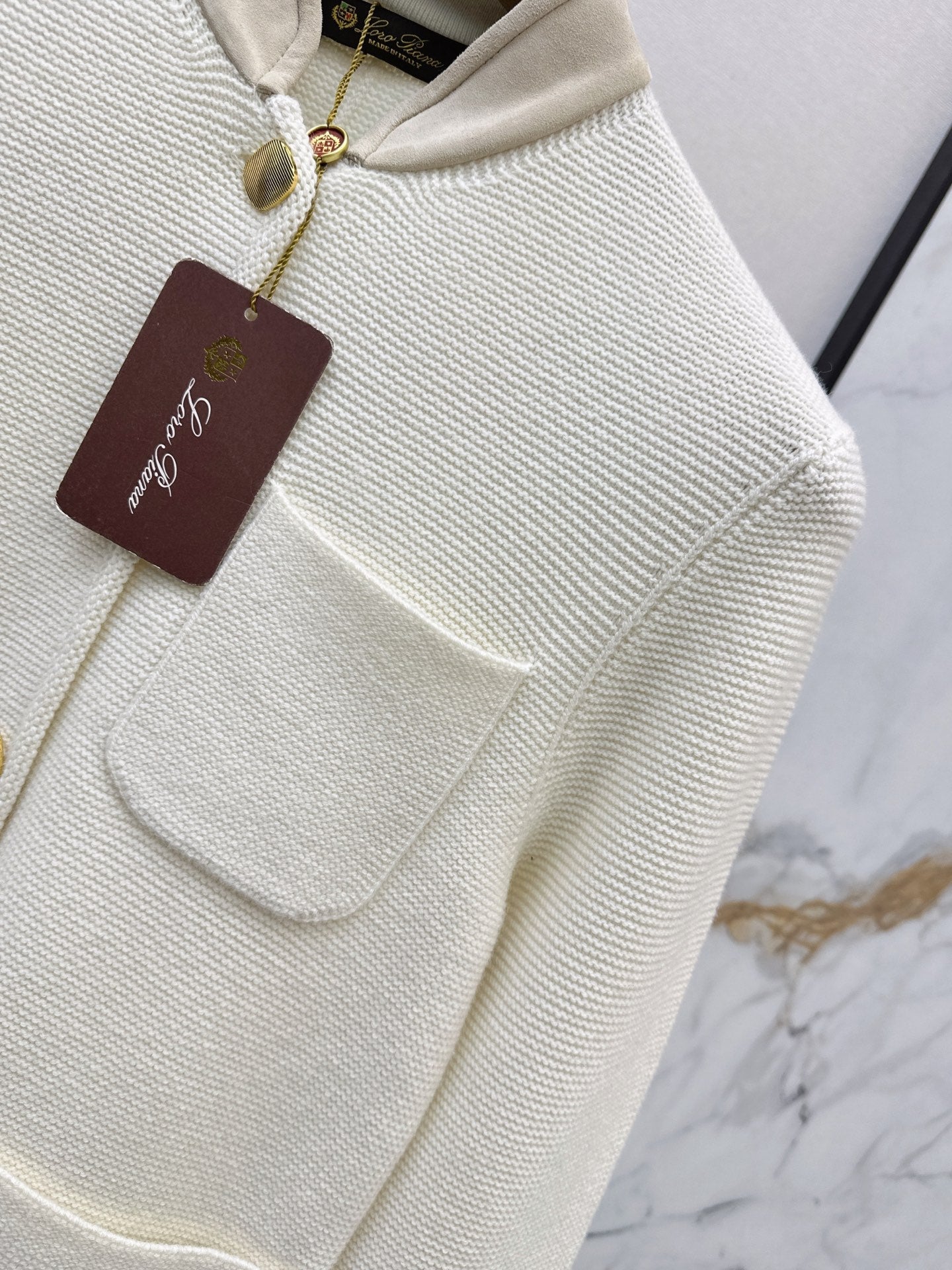 🔥Highest Quality🔥26FW New: Custom-design knit jacket featuring a blend of cashmere and suede 🤎