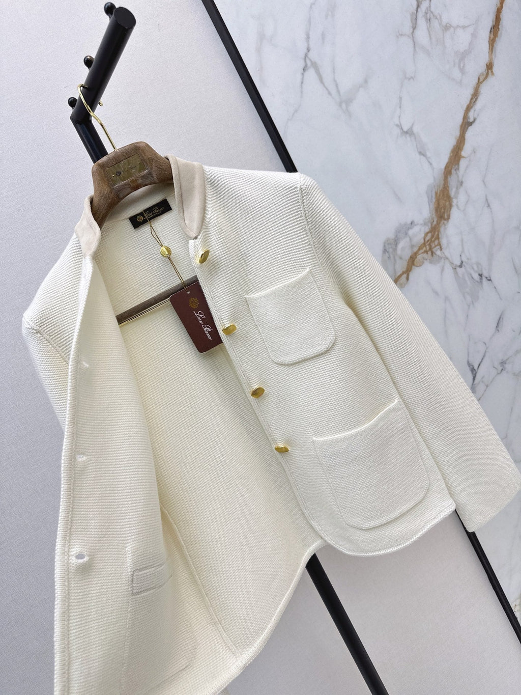 🔥Highest Quality🔥26FW New: Custom-design knit jacket featuring a blend of cashmere and suede 🤎