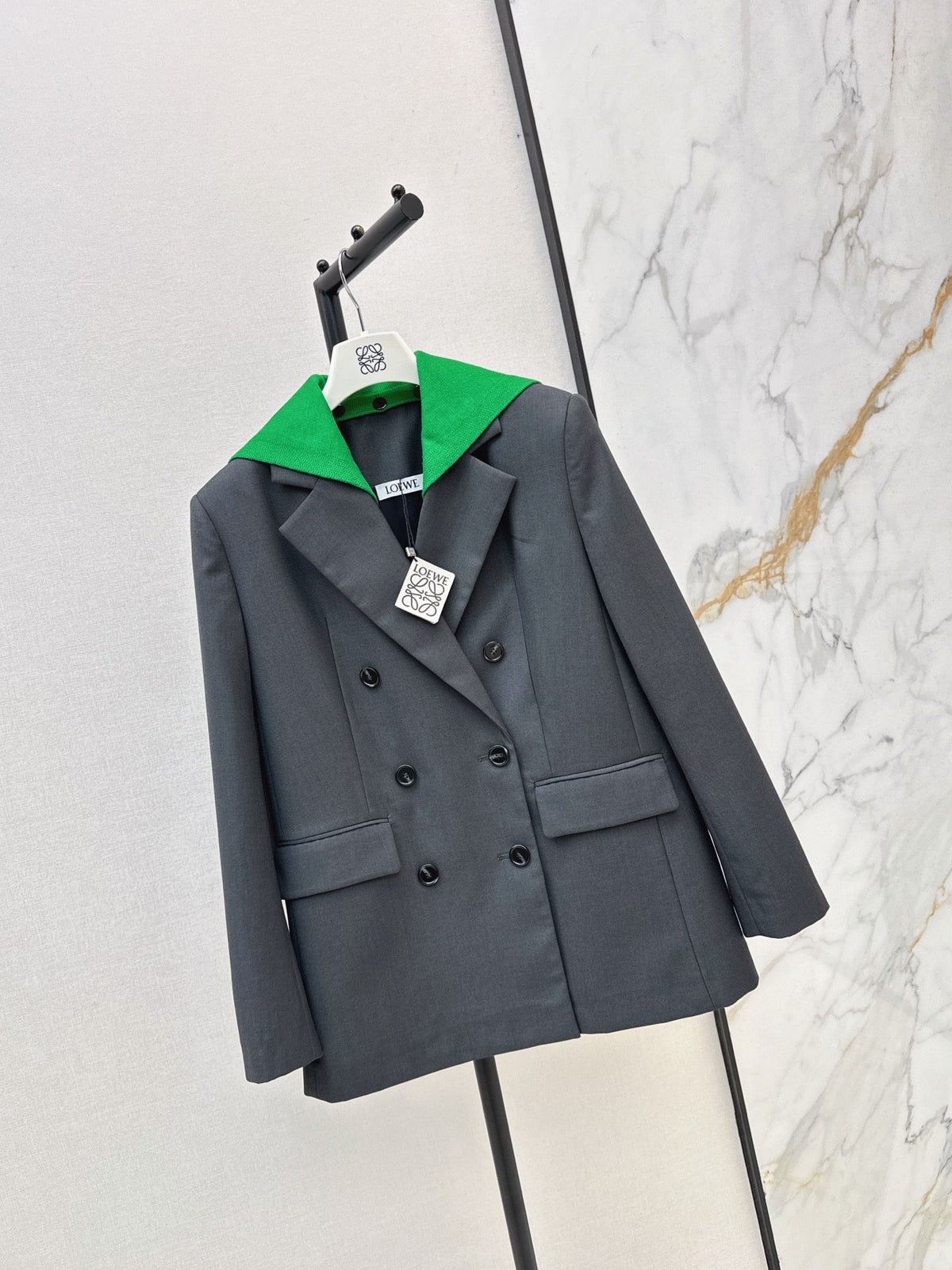 🔥Highest Quality🔥26FW New Faux-Layer Color-Block Paneled Blazer 🩶
