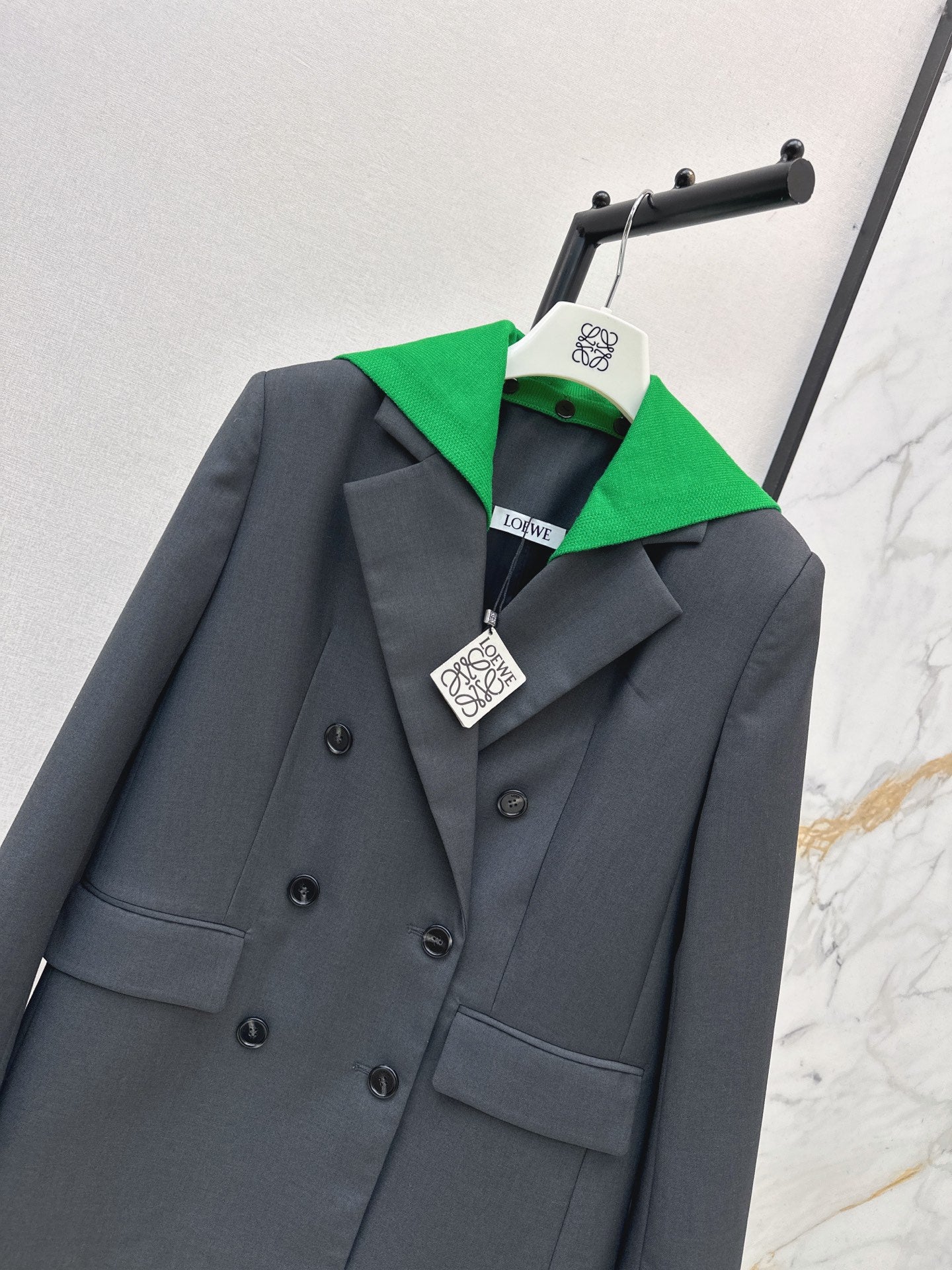 🔥Highest Quality🔥26FW New Faux-Layer Color-Block Paneled Blazer 🩶