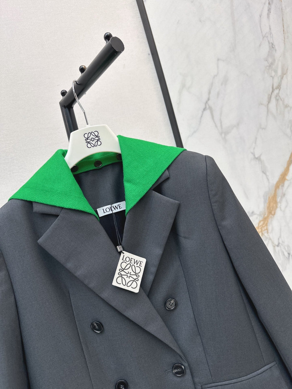 🔥Highest Quality🔥26FW New Faux-Layer Color-Block Paneled Blazer 🩶